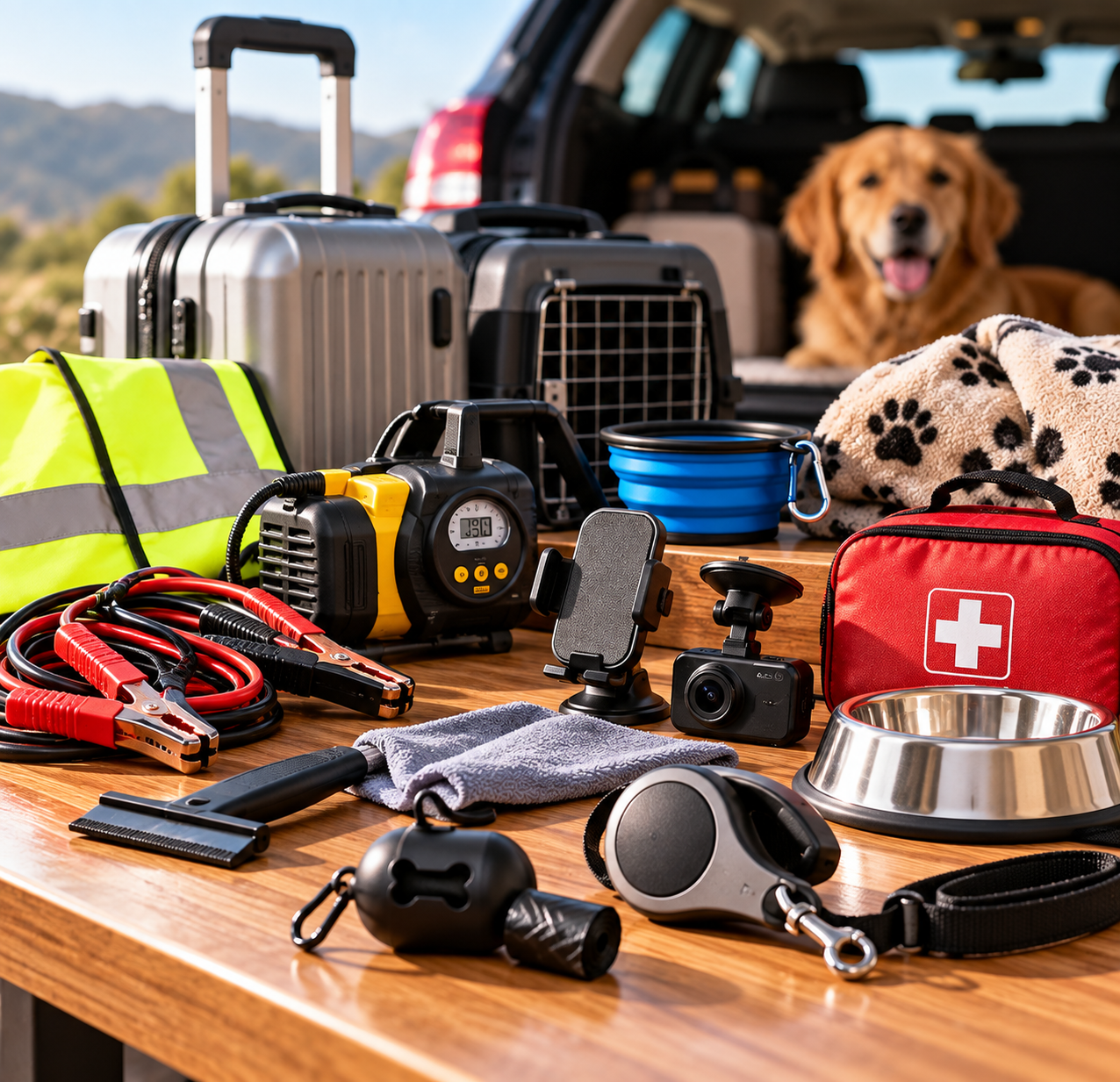 Productos promocionales de herramientas coche y mascotas