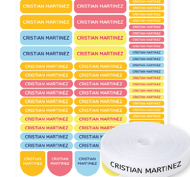 Etiquetas personalizadas ETIDEM para ropa y objetos