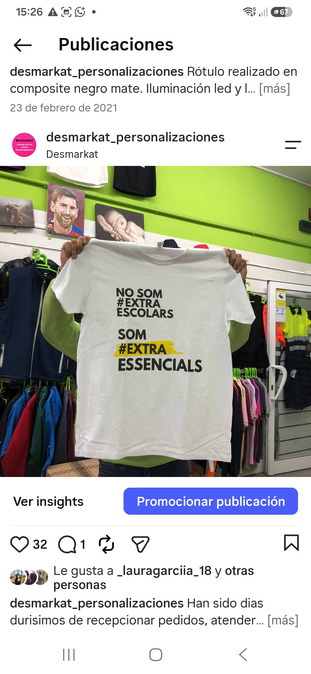 Campaña ExtraEssencials durante las restricciones de la COVID-19